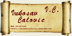 Vukosav Ćalović vizit kartica